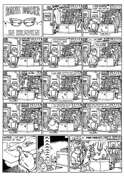 Ronnie Barker in Heaven Viz page